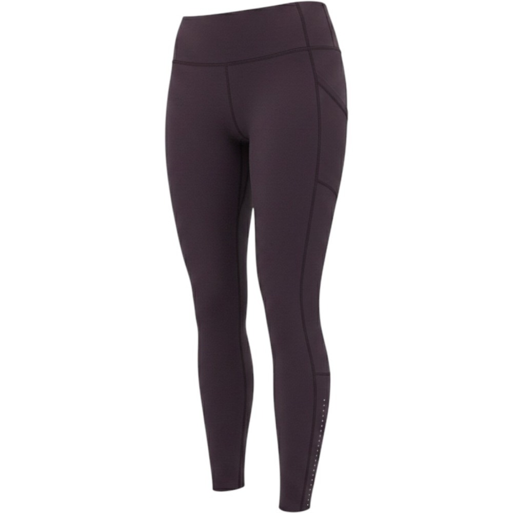Lululemon‎ Purple Speed Up Running Leggings Reflective Trim Side Pockets 25 Inch